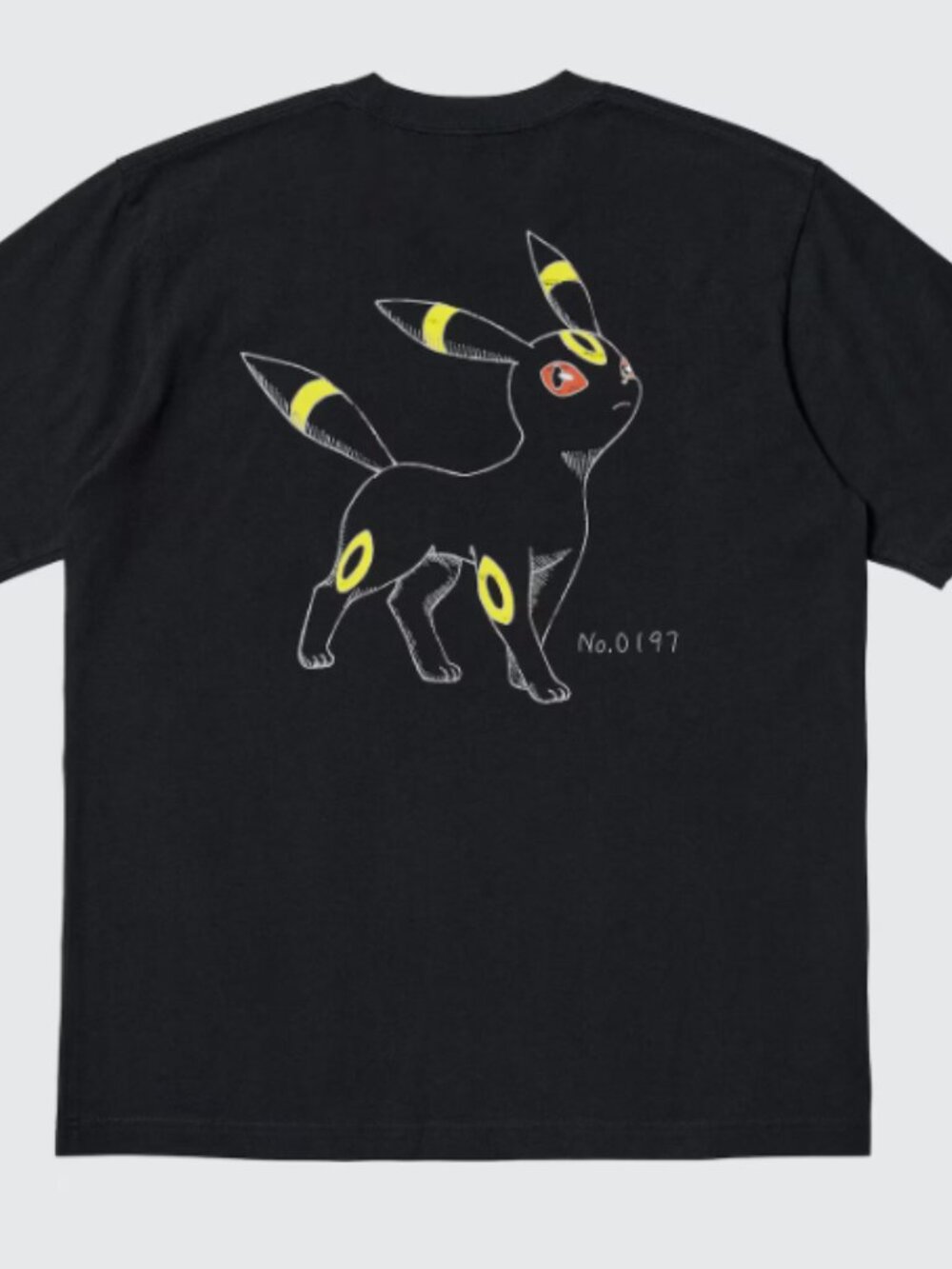 UNIQLO UT Pokemon Umbreon Black Graphic T Shirt Size S